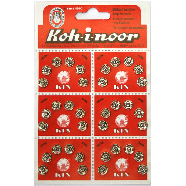Кнопка пришивная Koh-i-noor №1 цв.никель 