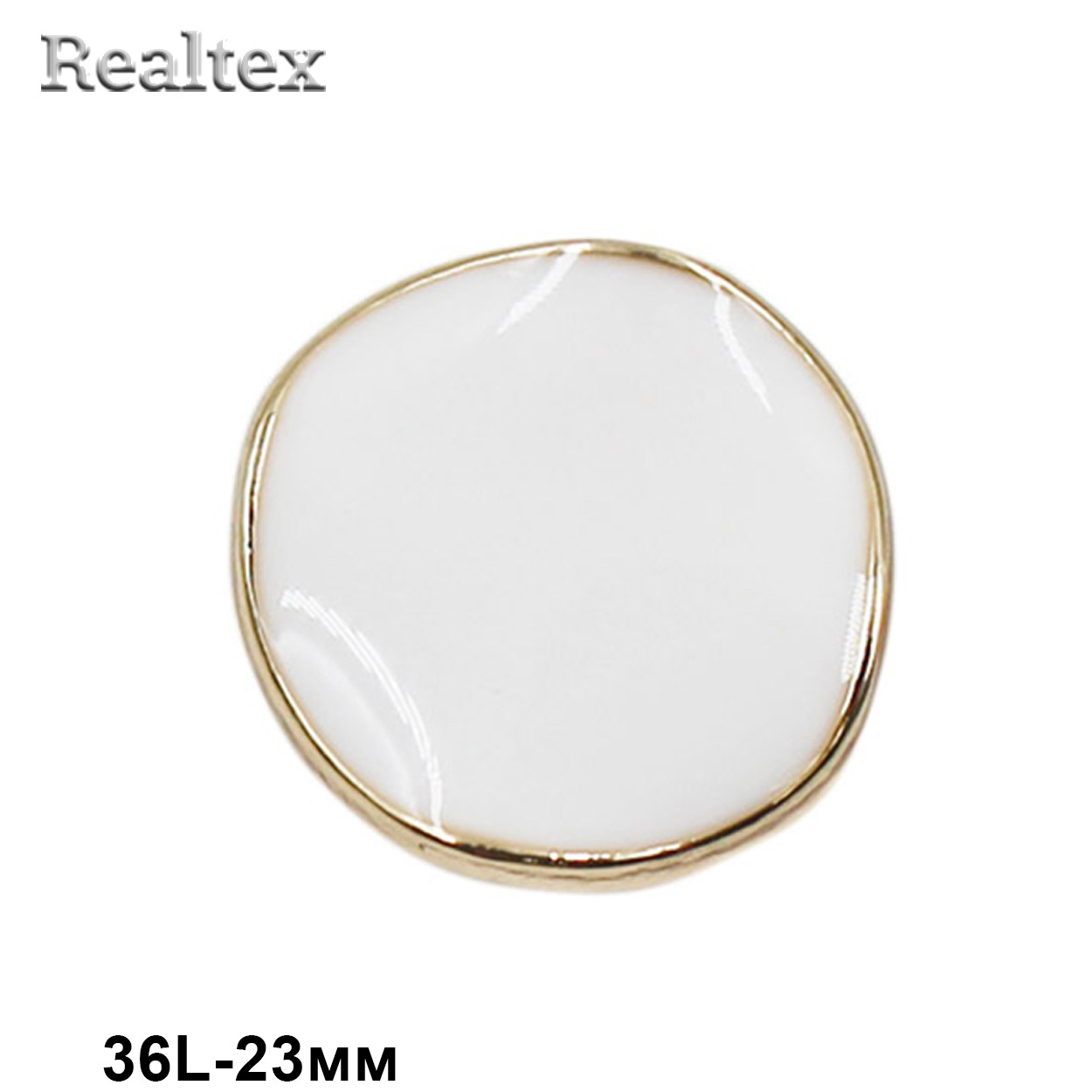 Пуговицы RB z-95 36L (12шт) цв.White/G