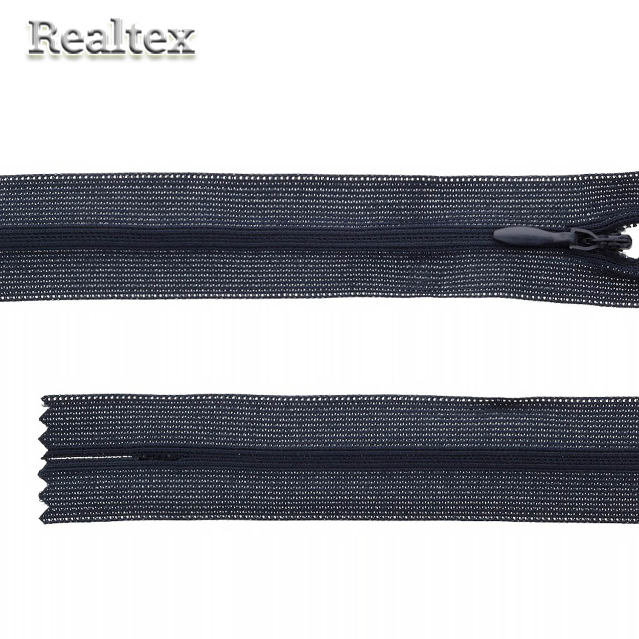 Молния потайная G-013P 60см цв.318 тёмно-синий