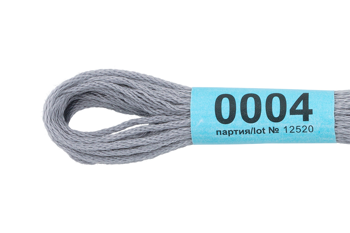 Мулине "Гамма" цв.0004 св.серый