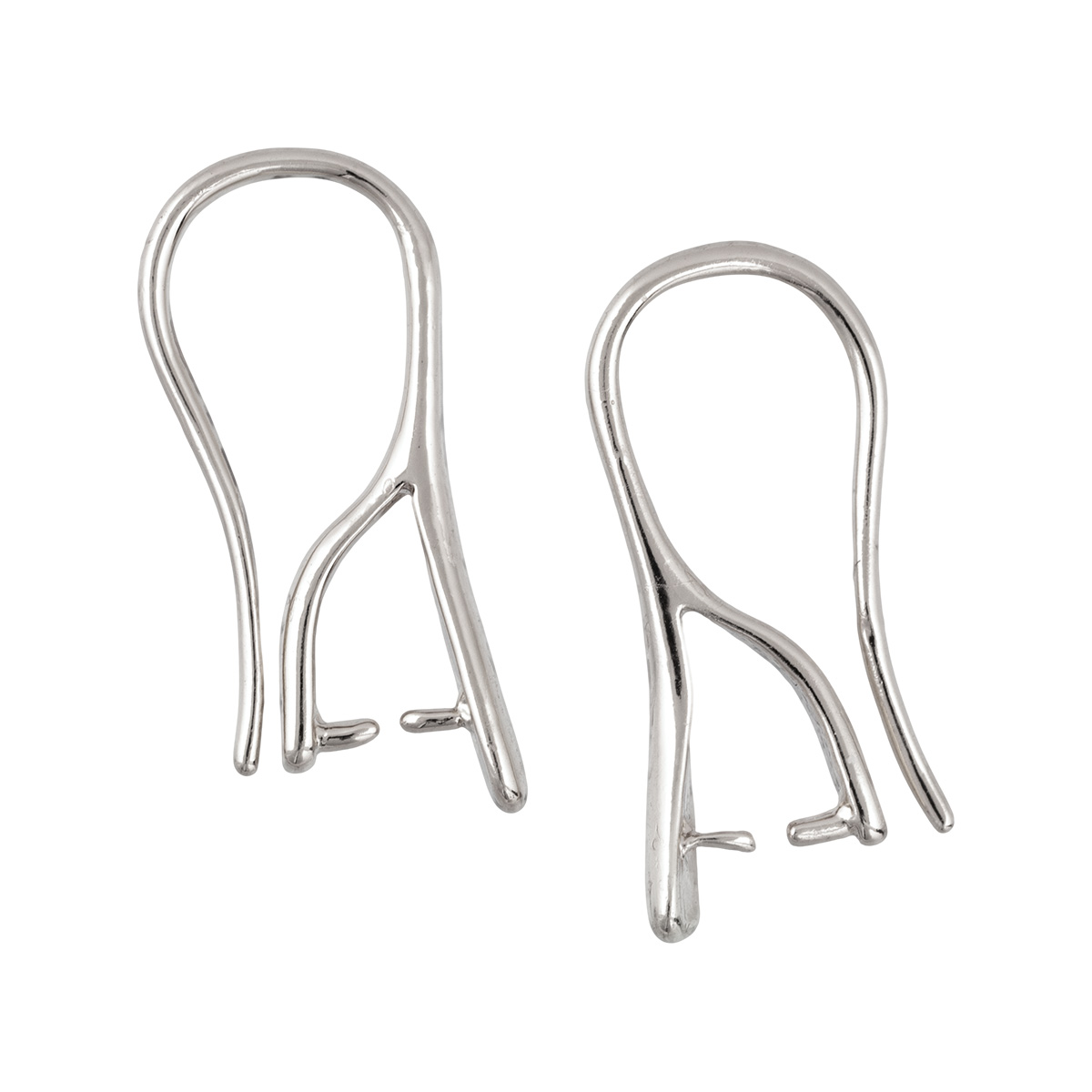 Швензы для серег "Zlatka" FMK-H09 (2шт) цв.серебро