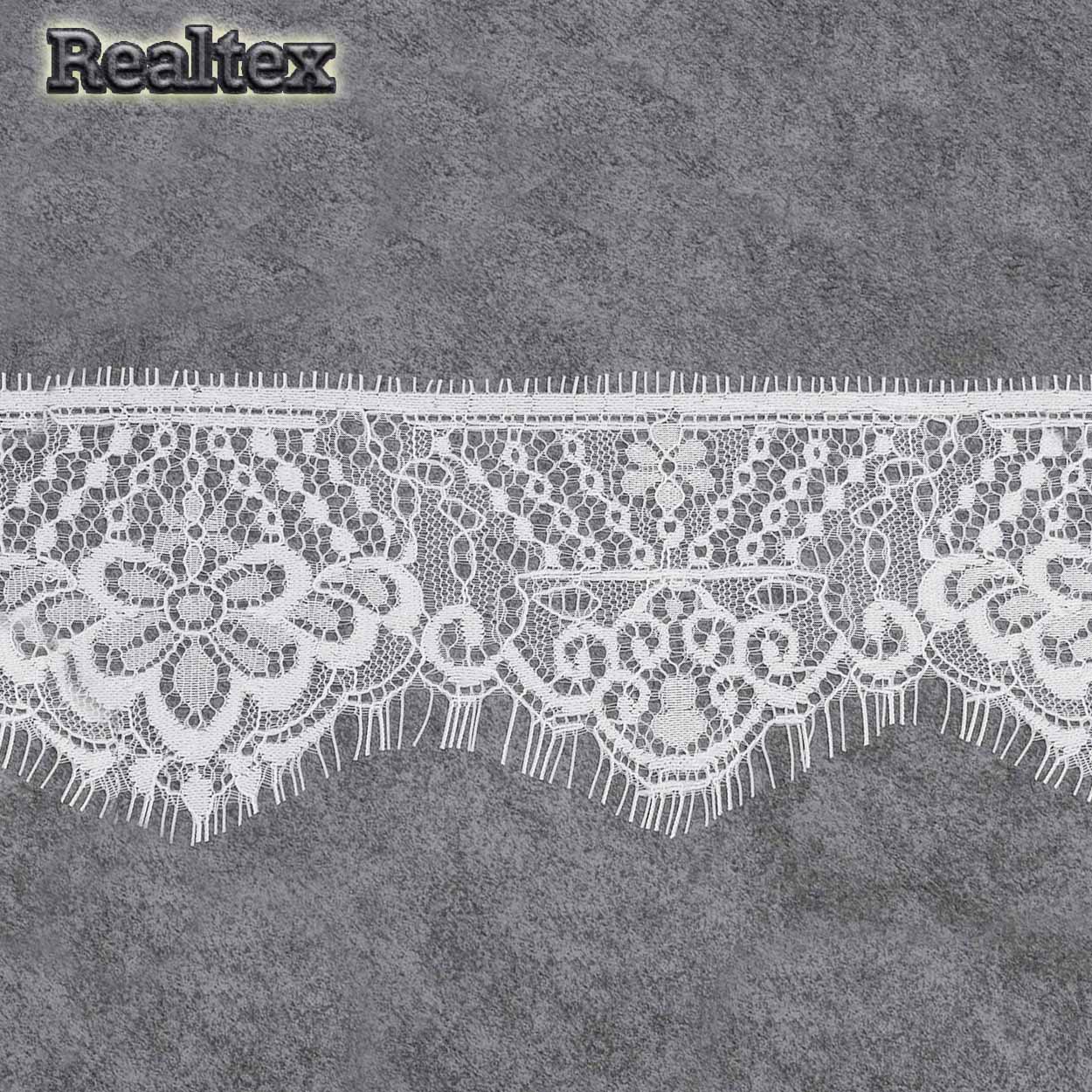 Кружево "реснички" 3AI484 68мм (3м) цв.белый