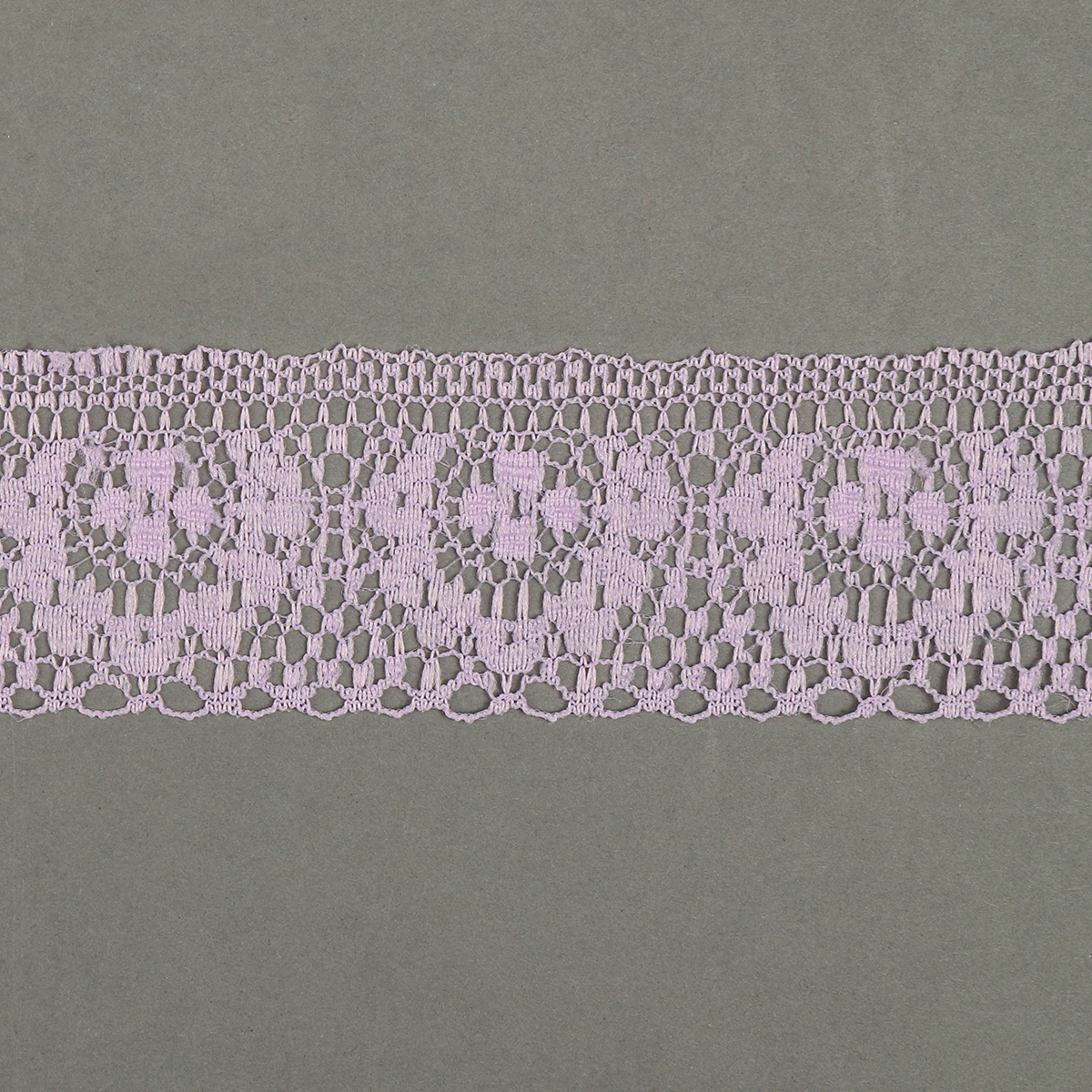 Кружево капроновое  40мм TBY 1660 (27,4м) цв.12 светло-сиреневый
