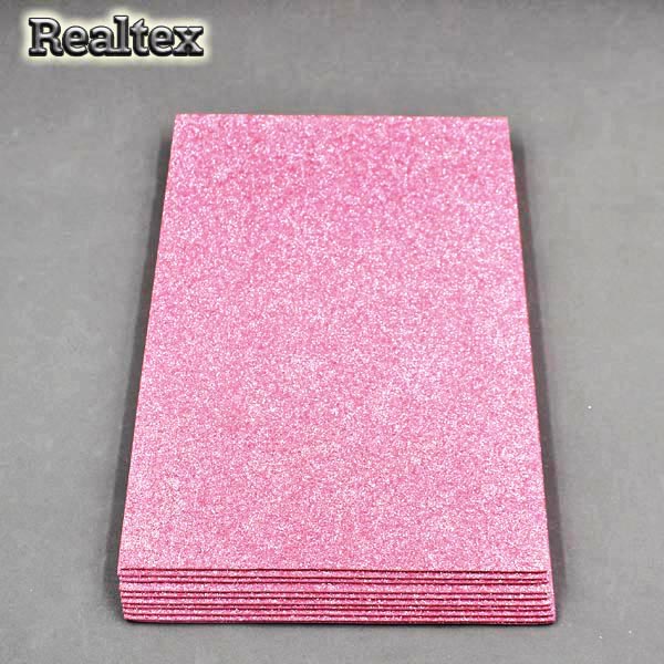 Фоамиран глиттерный Realtex 2мм цв.25 розовый 