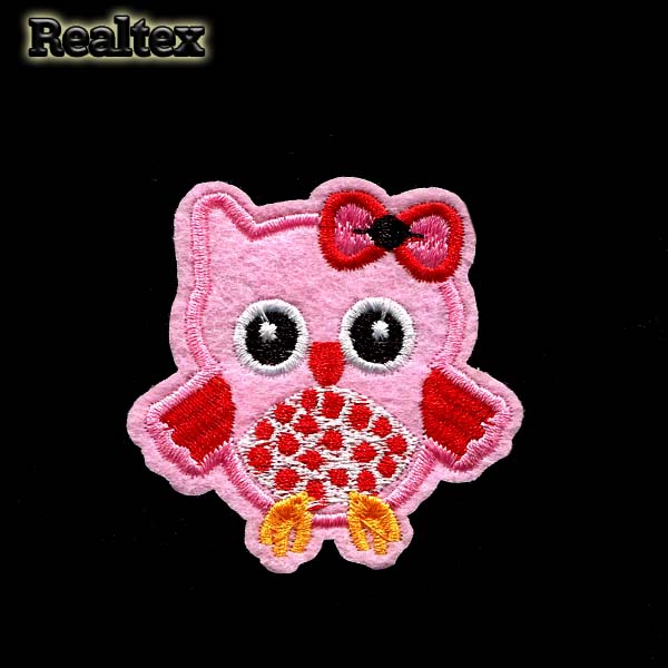  Термоаппликации детские Realtex RT-004 "Сова розовая"