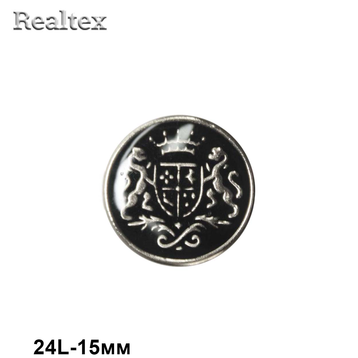 Пуговицы LA X-34 24L (72шт) цв.S/Blk