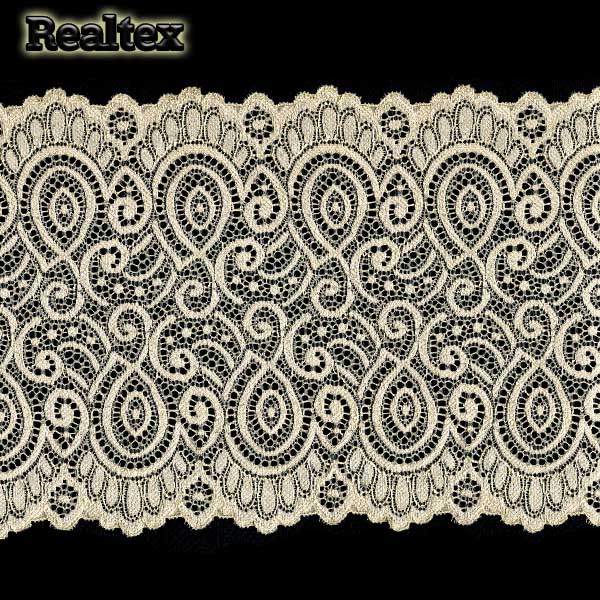 Кружево стрейч 180мм TBY L1351 цв.126 бежевый 