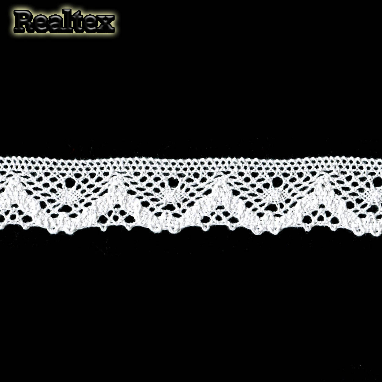 Тесьма вязаная 30мм TBY 5234 (10м) цв.02 белый