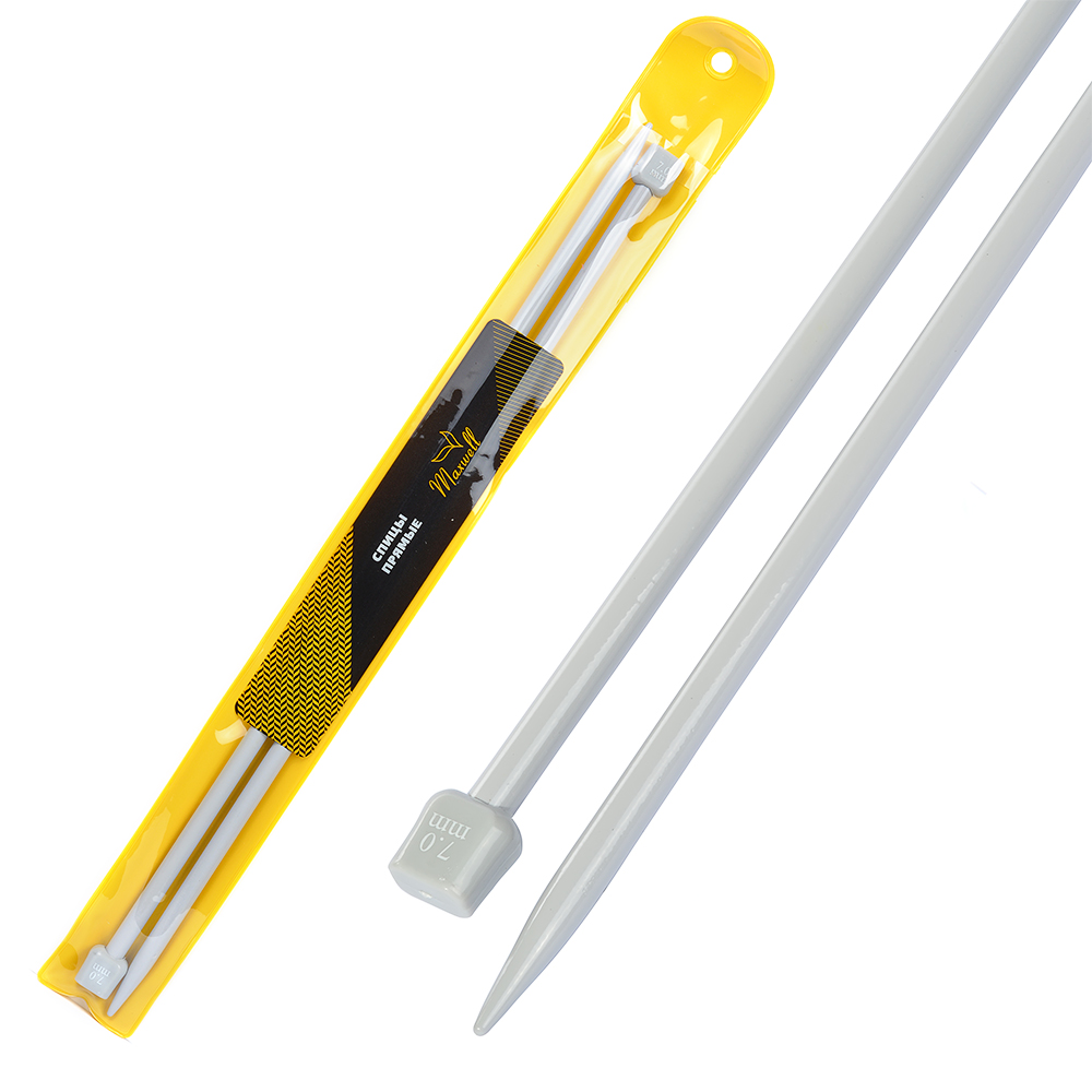 Спицы тефлоновые из 2-х шт Gold №7,0 35см Maxwell