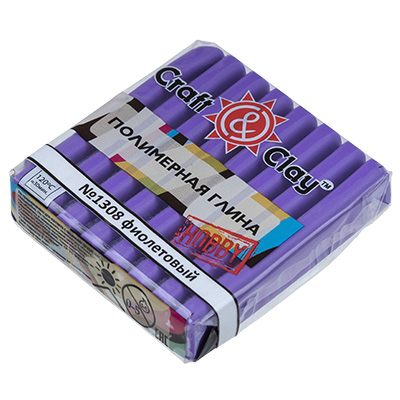 Полимерная глина флуоресцентный CCH "Craft&Clay" цв.1308 фиолетовый