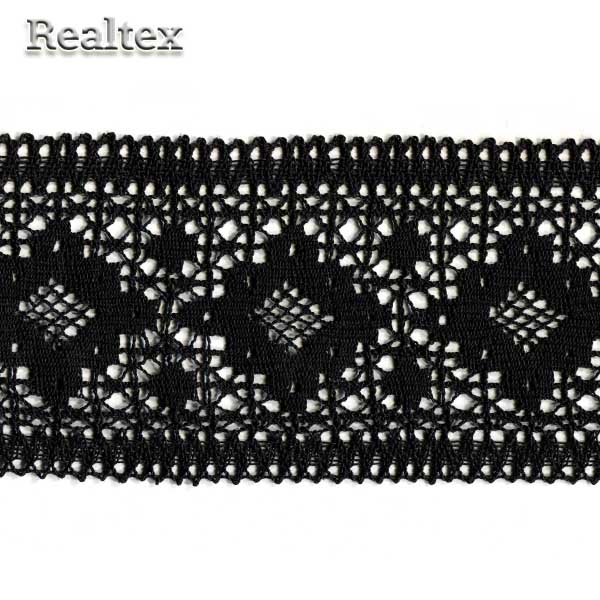 Кружево вязаное 125мм 125.01.062 цв.26 черный