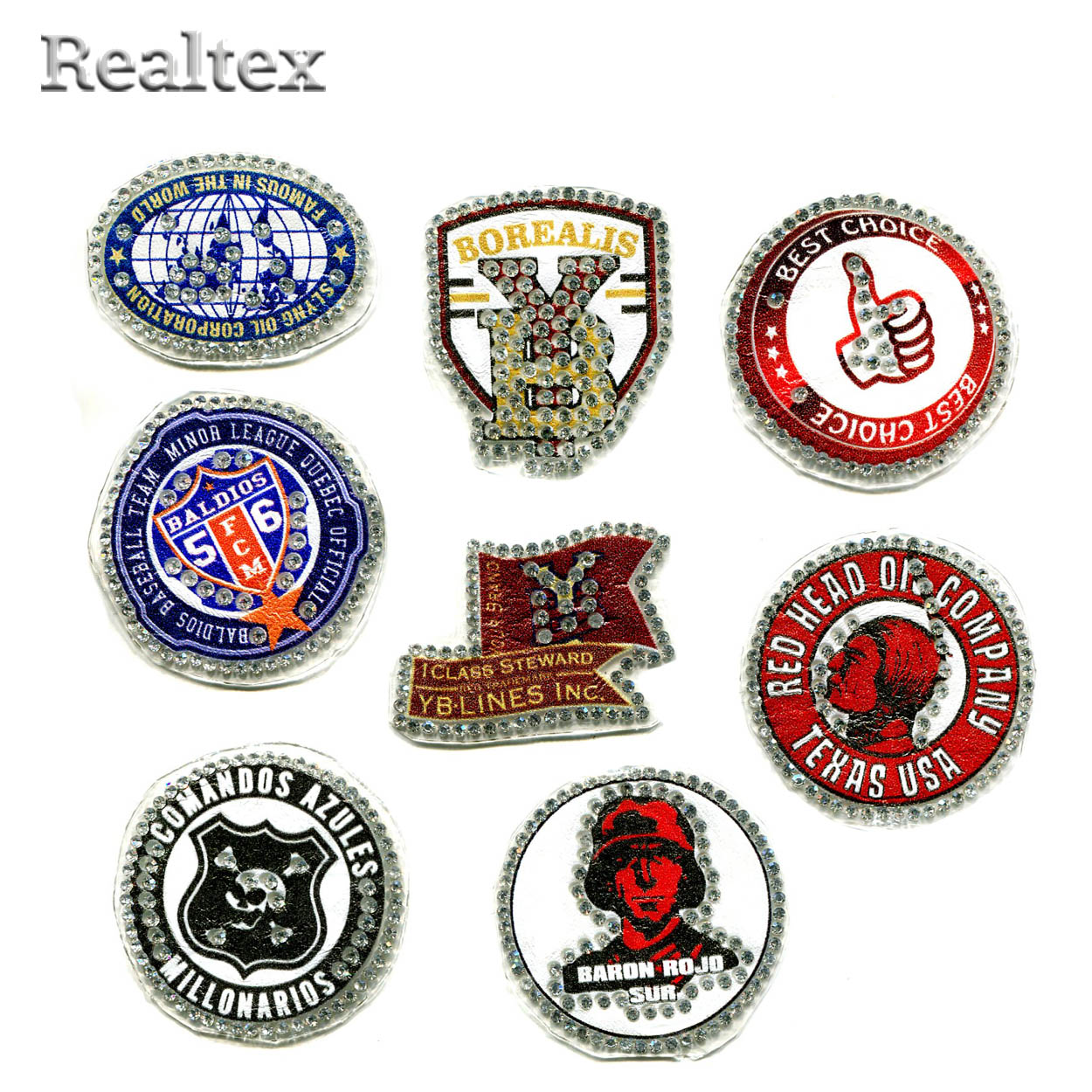 Термоаппликации со стразами Ф-13/4 ассотри