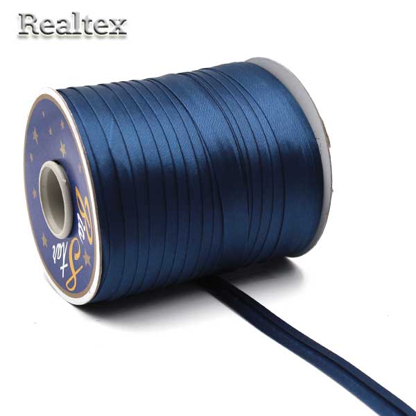 Косая бейка атласная 15мм (132м) цв.6120 синий