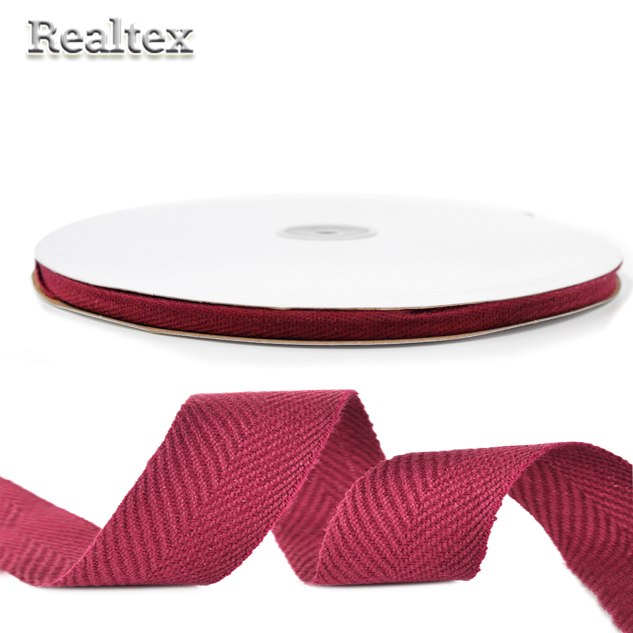 Тесьма киперная 10мм TBY.CT10178 2.5г/м цв.F178 бордовый