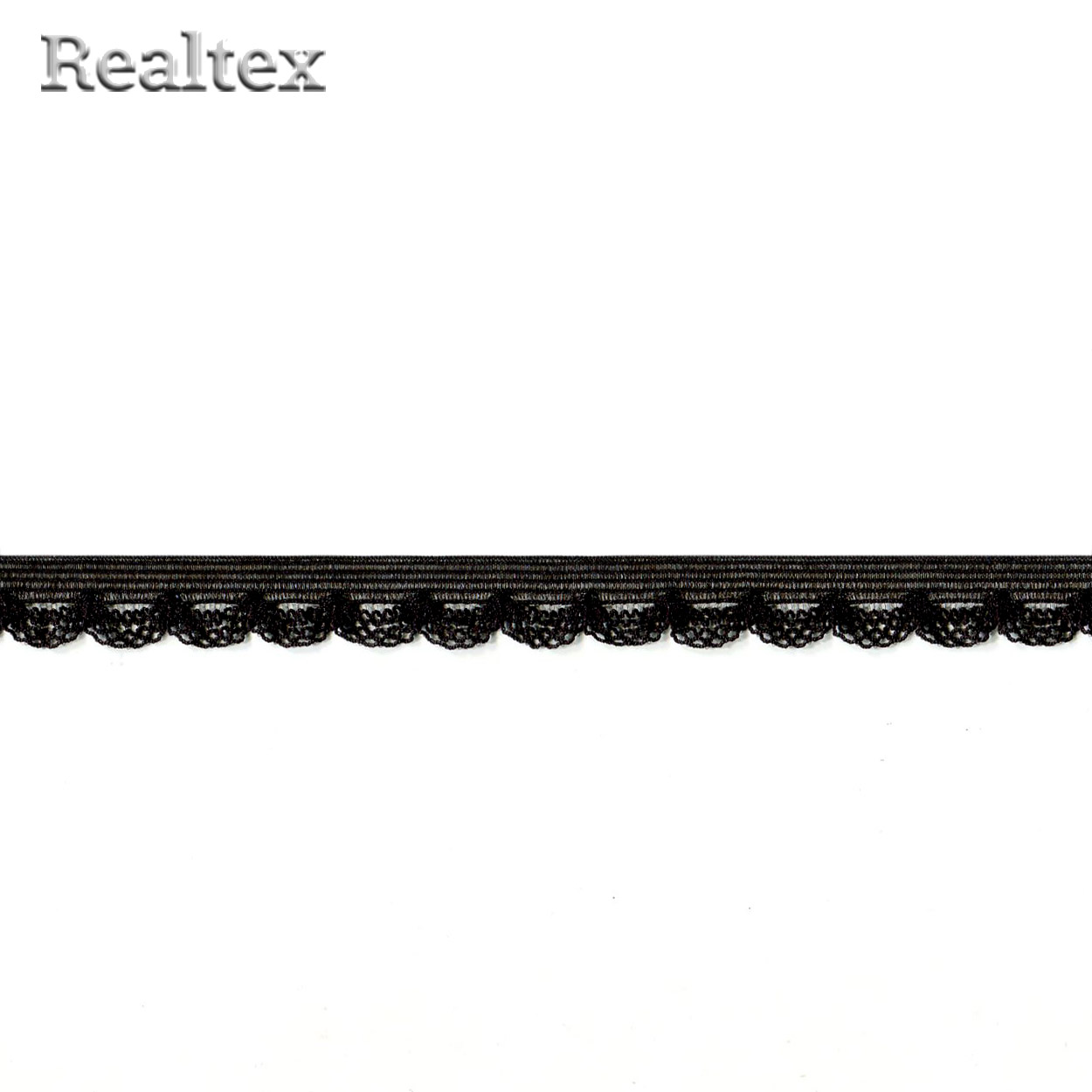 Резинка бельевая Realtex 2174 12мм (50м) цв.черный