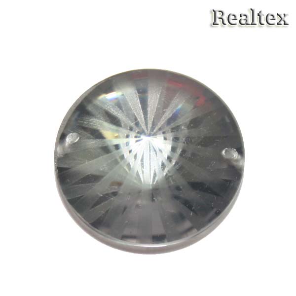 Стразы пластиковые пришивные AB-8 большие цв.серый 