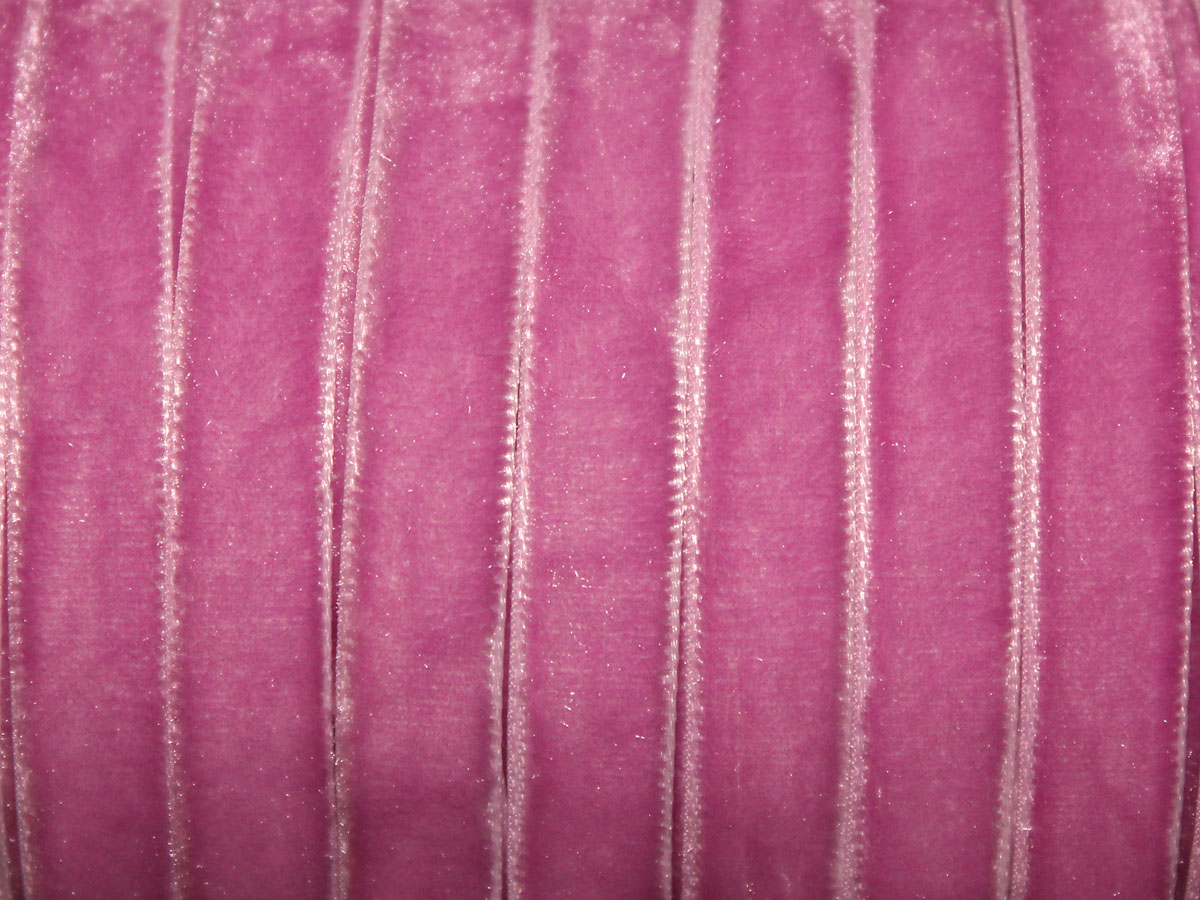 Лента бархатная УТ 10мм цв.8545 розовый