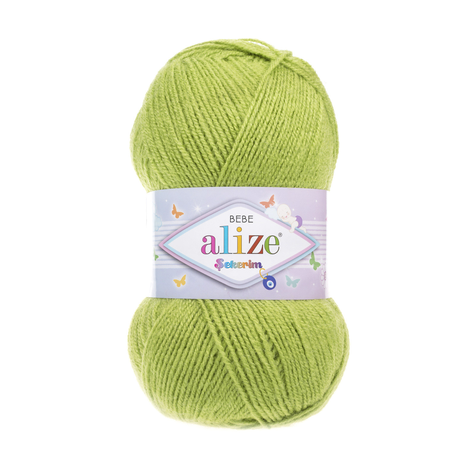 Пряжа Alize "Sekerim Bebe" (100гр) цв.117 фисташка
