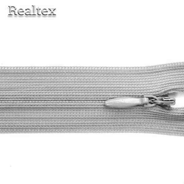  Молния потайная Т.3 50см цв.317 серый 