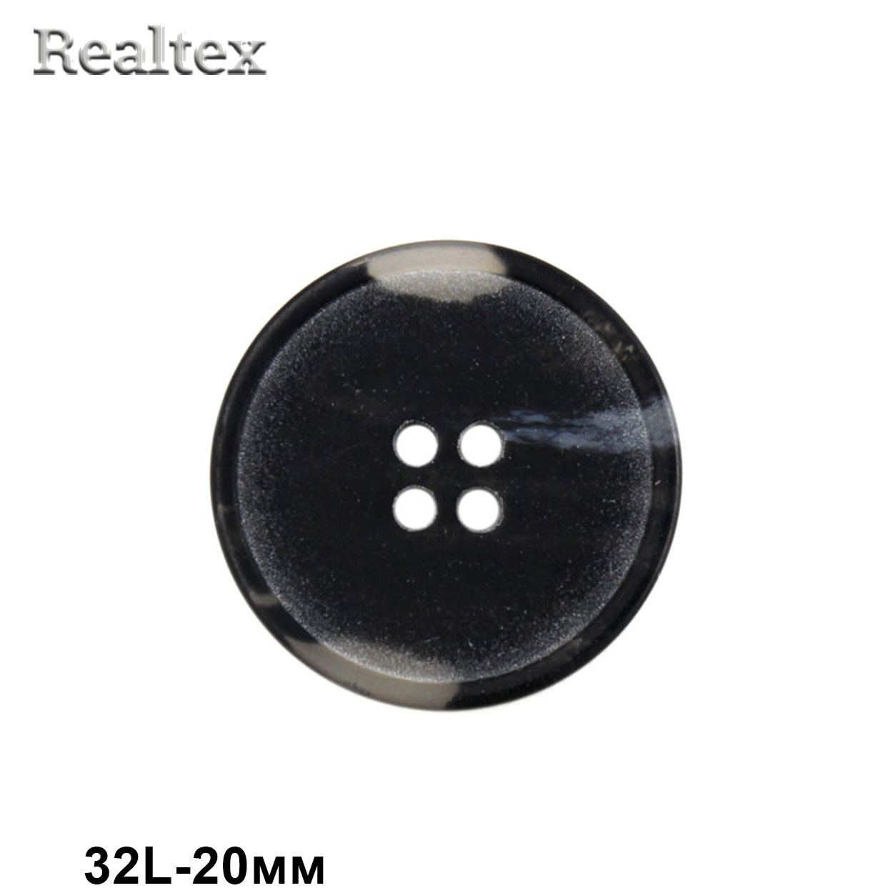 Пуговицы CB 3677 32L (36шт) цв.Blk-02