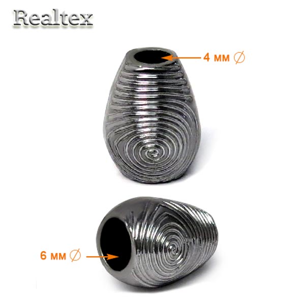 Наконечник пластиковый Г10668 10*13мм цв.черный никель