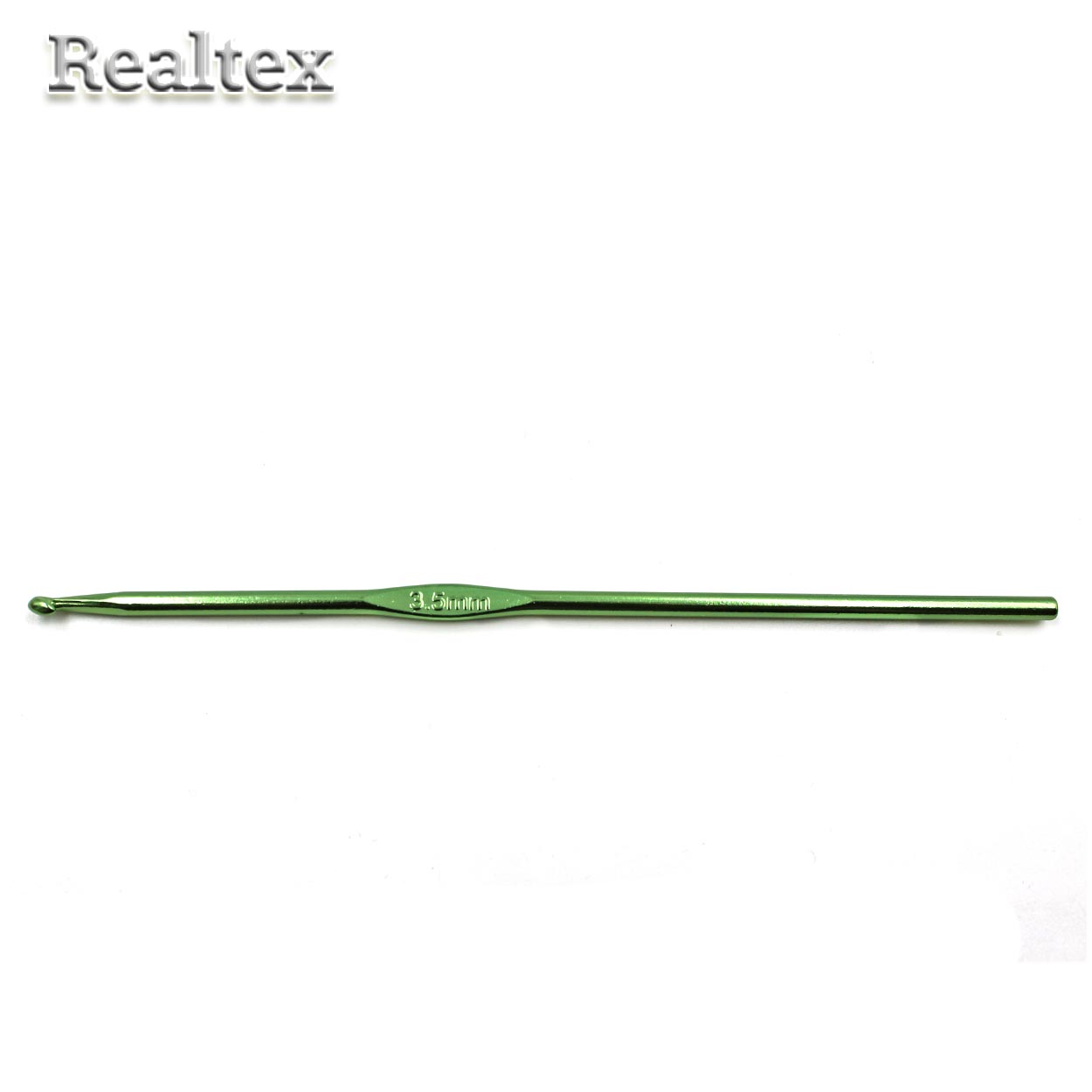 Крючок вязальный алюминиевый  Realtex № 3,5 