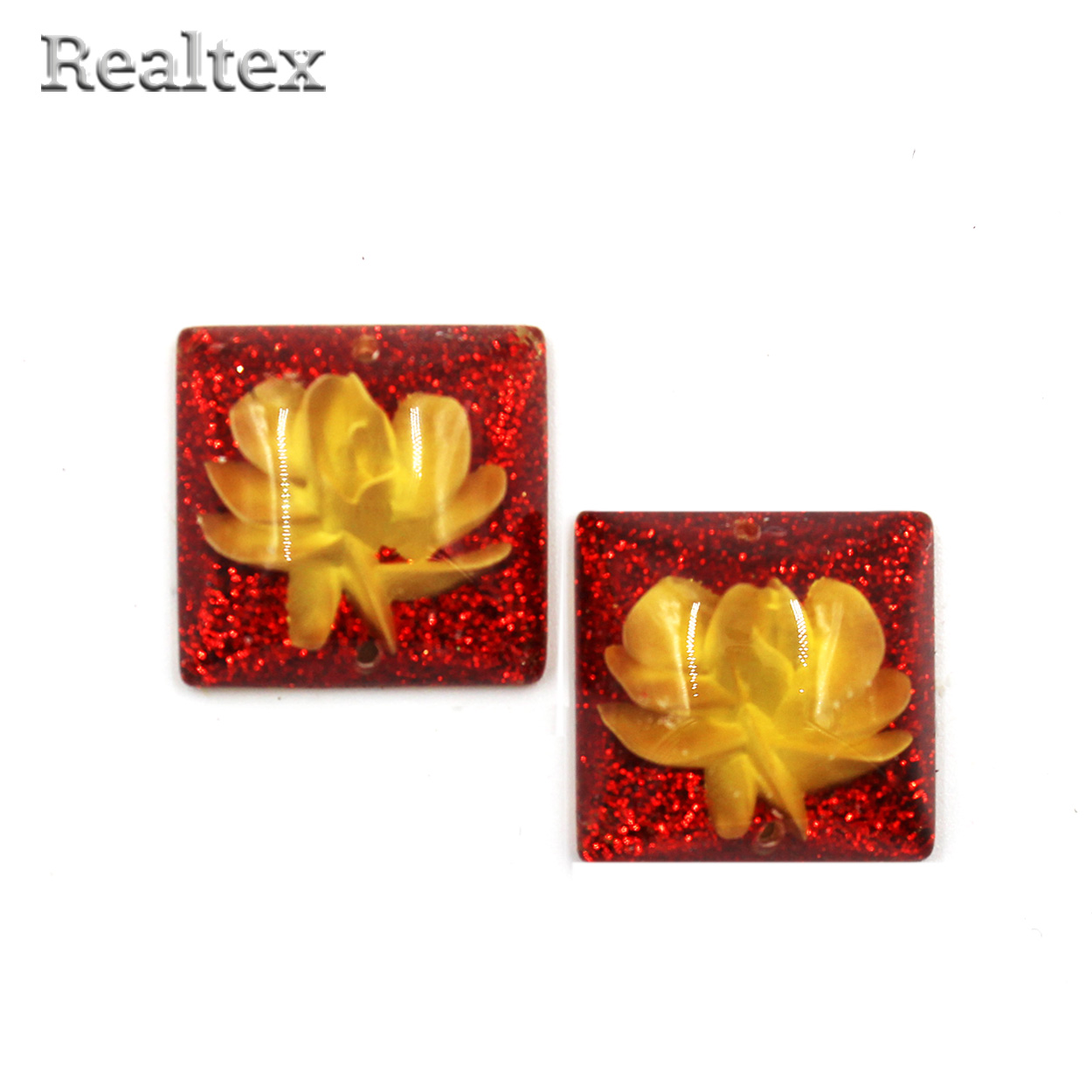 Стразы пластиковые пришивные AB-6 малые цв.красный