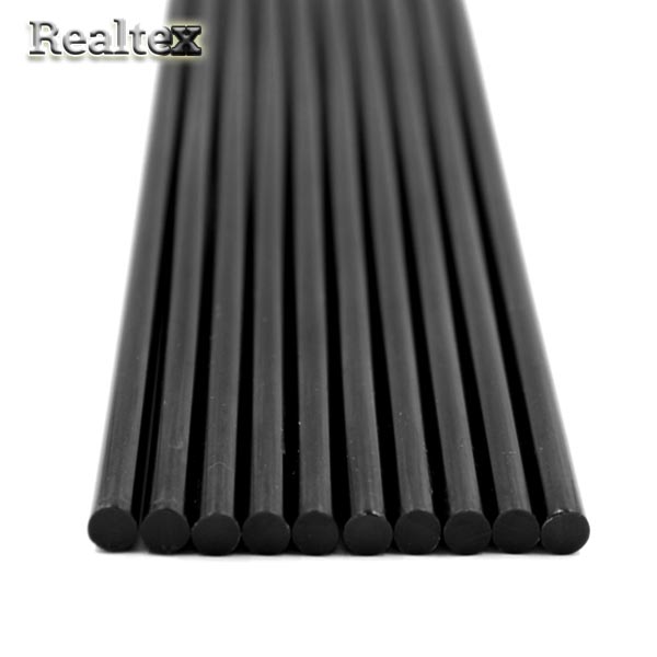 Клей Realtex 7мм для малого клеевого пистолета (10шт) цв.черный 