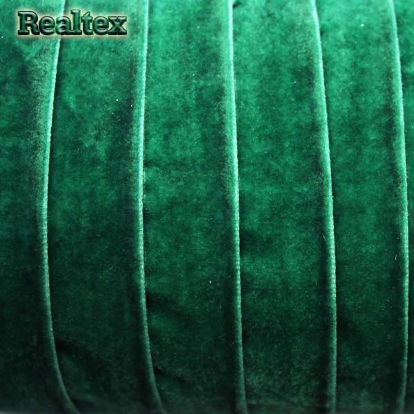 Лента бархатная УТ 20мм цв.8585 зелёный