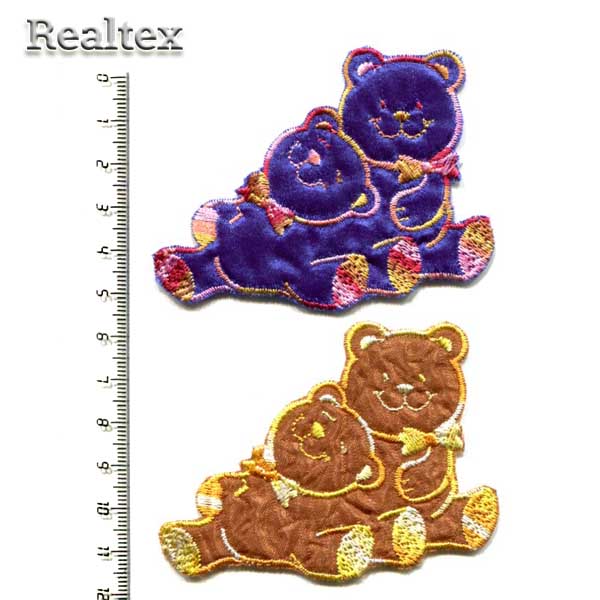 Термоаппликации детские 52093 "Два медведя" цв.мультиколор