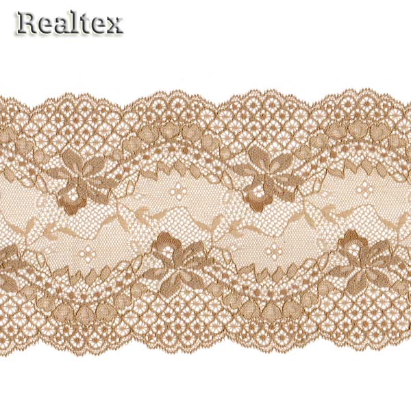 Кружево стрейч 140мм 6618 цв.бежевый