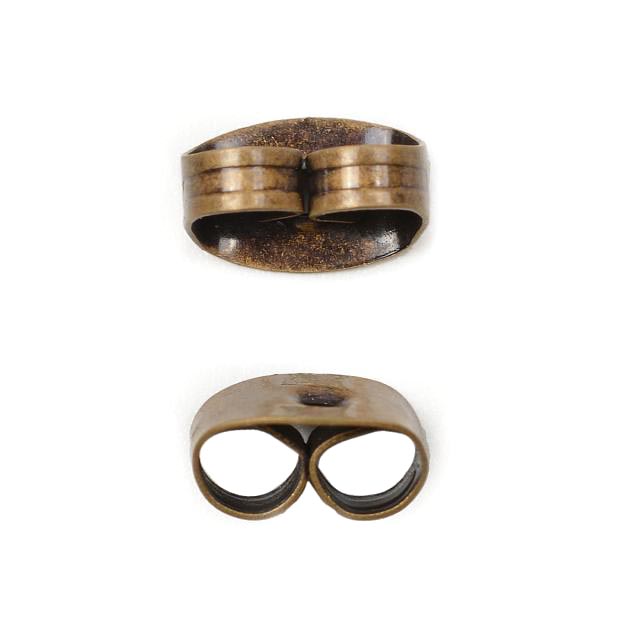 Фиксатор для серег MH.111937-4 6*4мм (100шт) цв.бронза