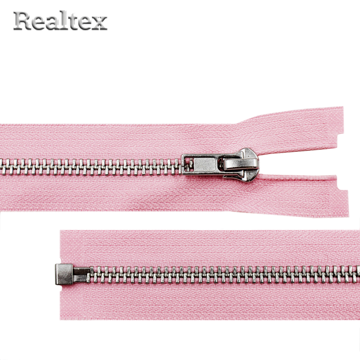 Молния металл Т.5 ZIP 5N 1замок 70см "Gamma" разъемная цв.никель/133 светло-розовый