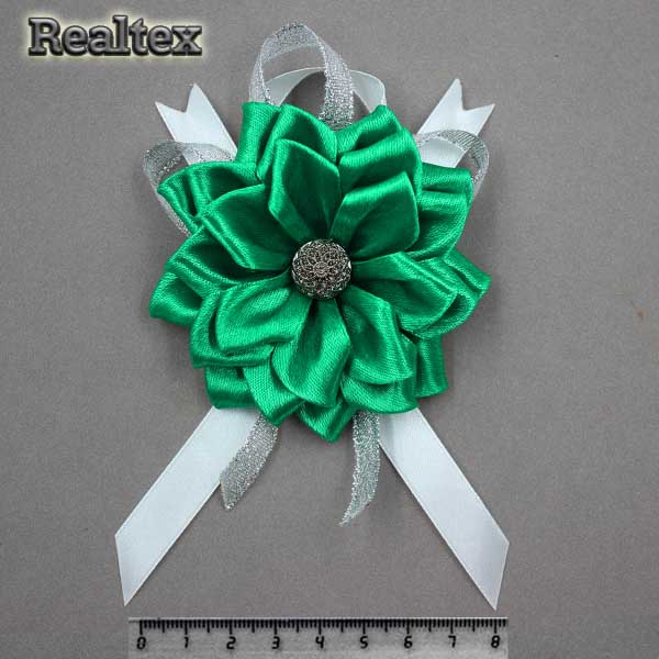 Украшение ручной работы №163 цв.3117 т.зеленый