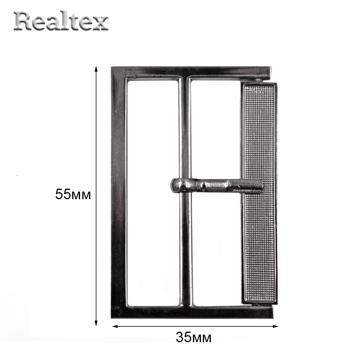 Пряжка металлическая VB 7 (4шт) цв.темный никель