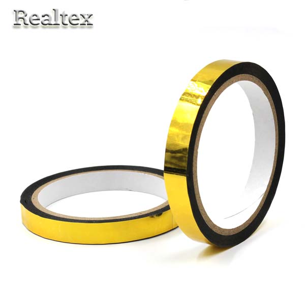 Скотч металлизированный 12мм*50м цв.золото