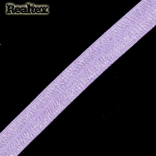 Косая бейка стрейч блестящая 15мм (50м) цв.F166 сиреневый