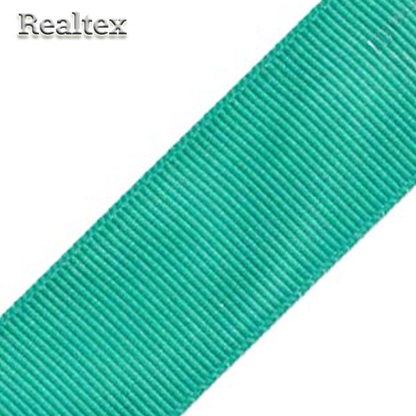 Лента репсовая 38мм RS (27,4м) цв.124 зеленая бирюза