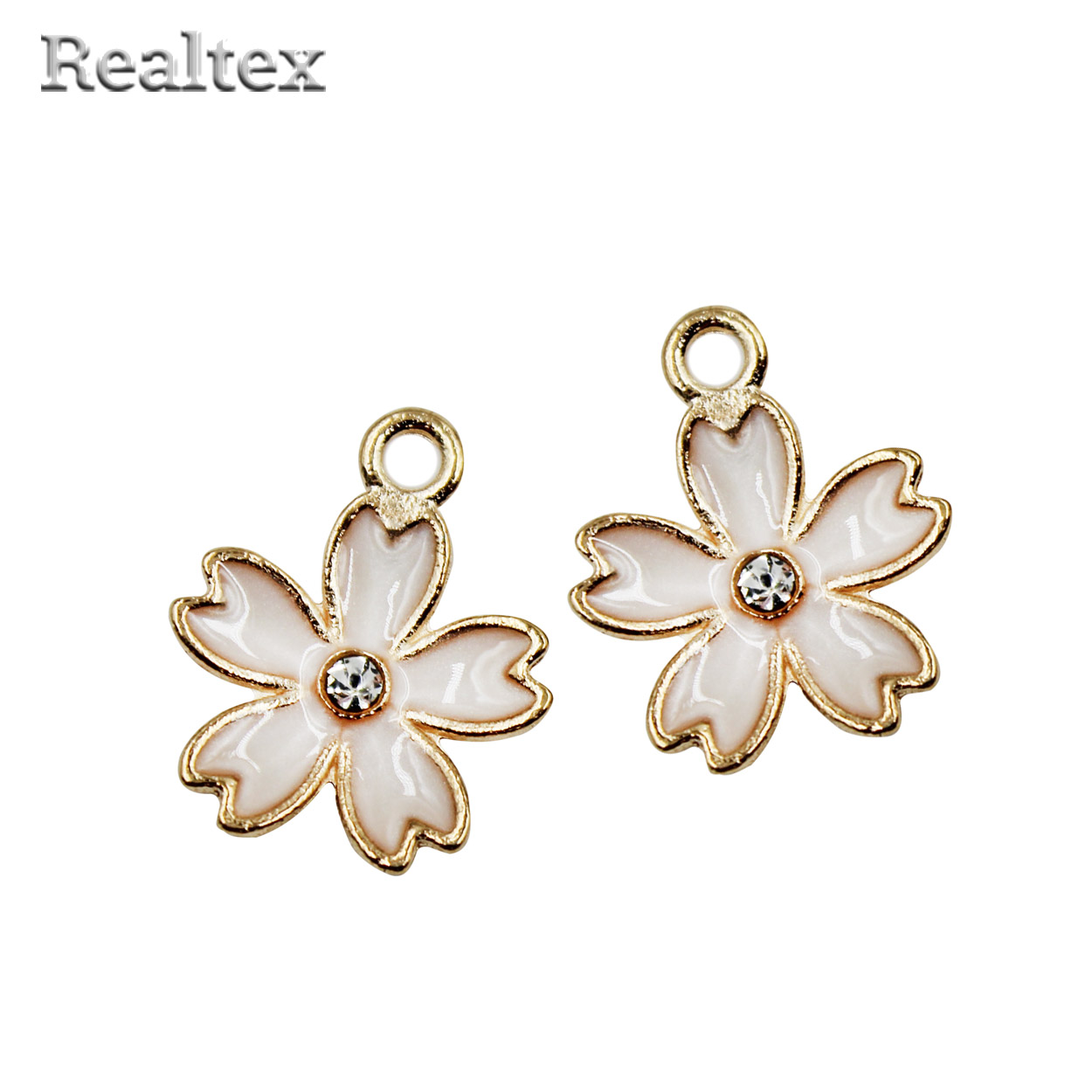 Подвеска "Zlatka" MFG №23  "Цветочки" 14*17мм (2шт) 