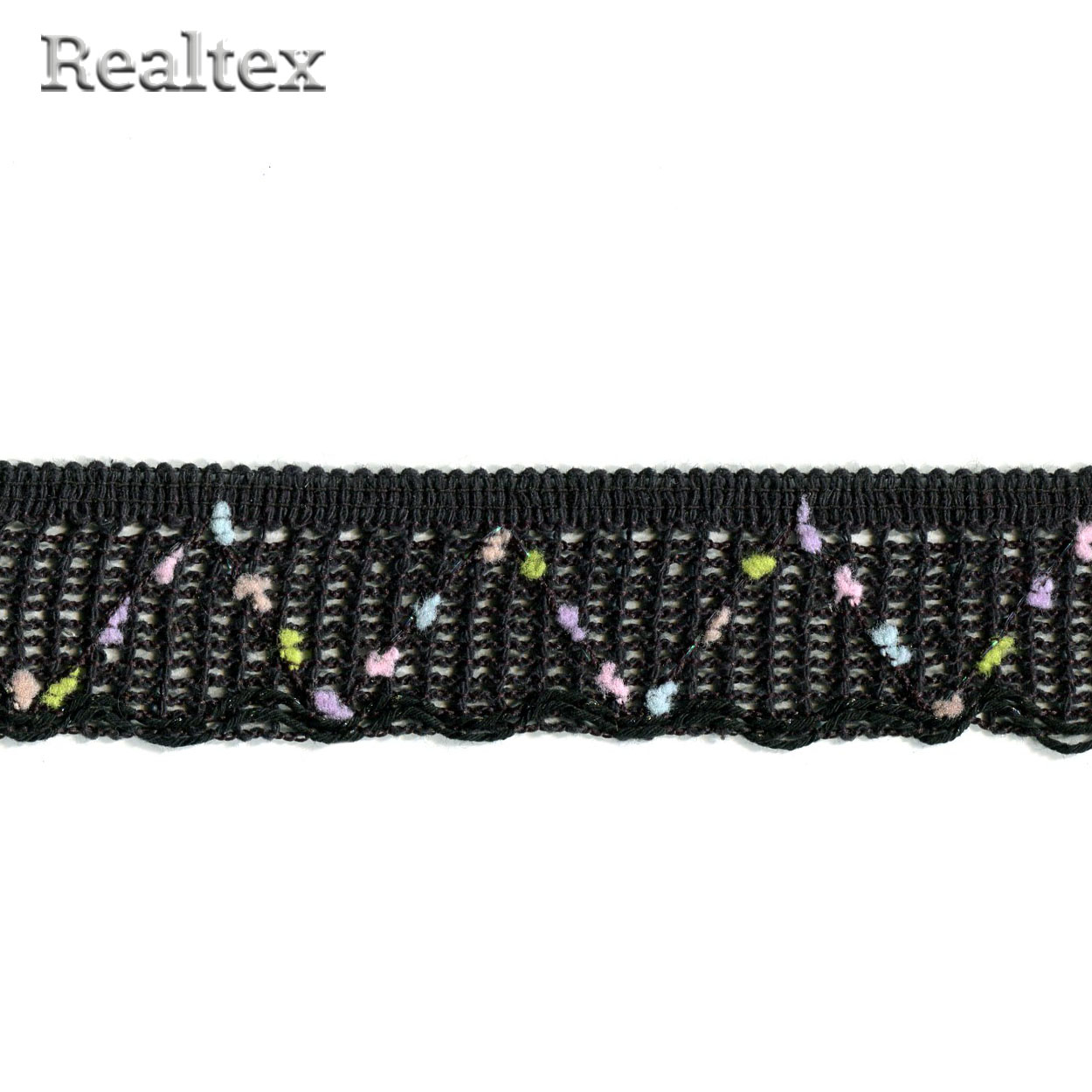 Тесьма лен CLA 2185 40мм цв.9 черный