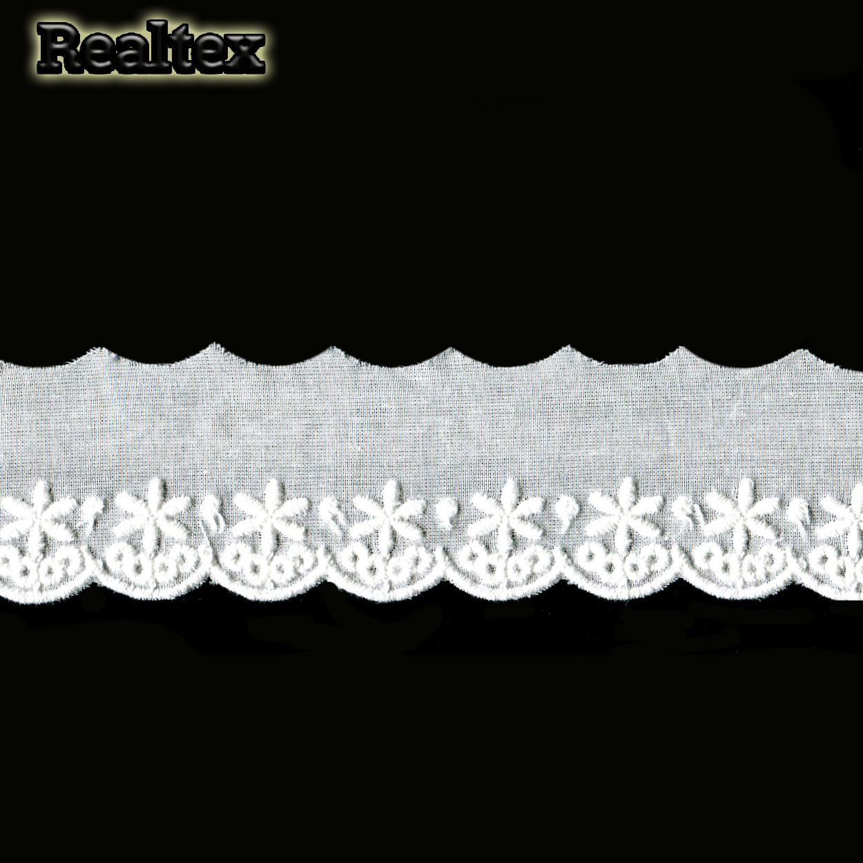 Шитье 35мм TBY 0377 х/б цв.01 белый 