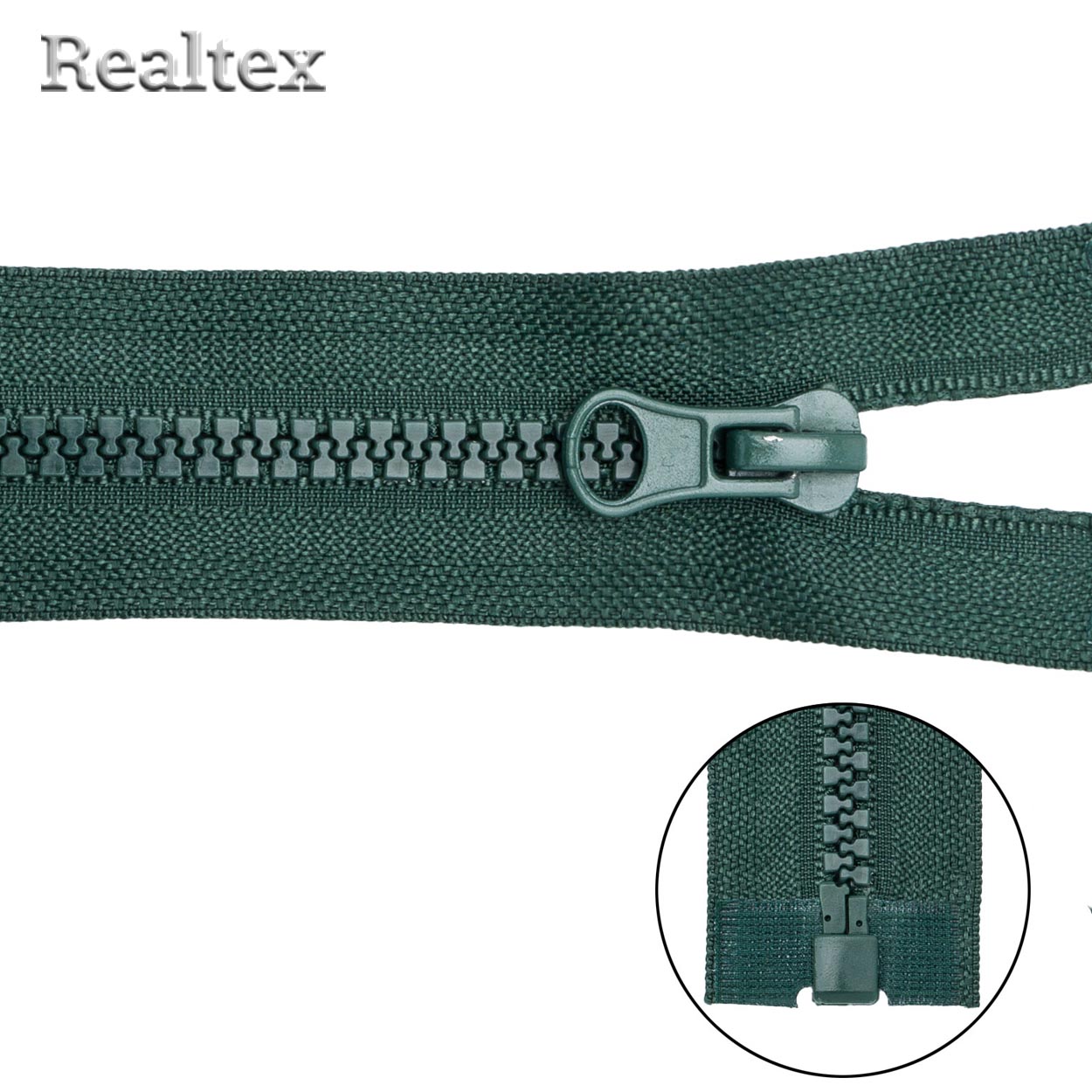 Молния Трактор Т.5 1замок 40см разъемная цв.Б 890 тёмно-зелёный