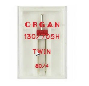 Иглы БШМ ORGAN двойные №80/4 в пенале