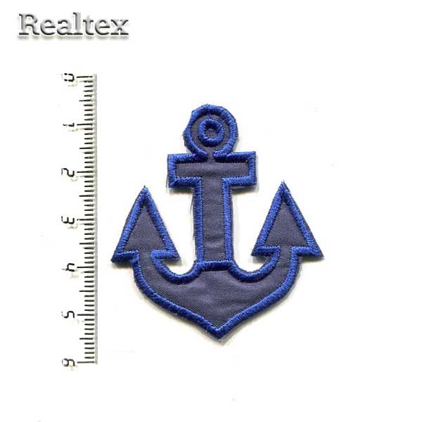 Термоаппликации 13888 "Якорь" цв.синий 