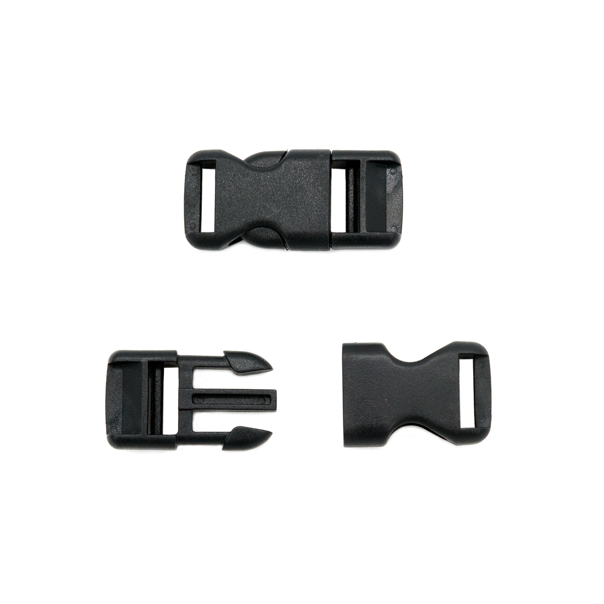 Защелка-трезубец 13мм 6409/10 цв.чёрный 