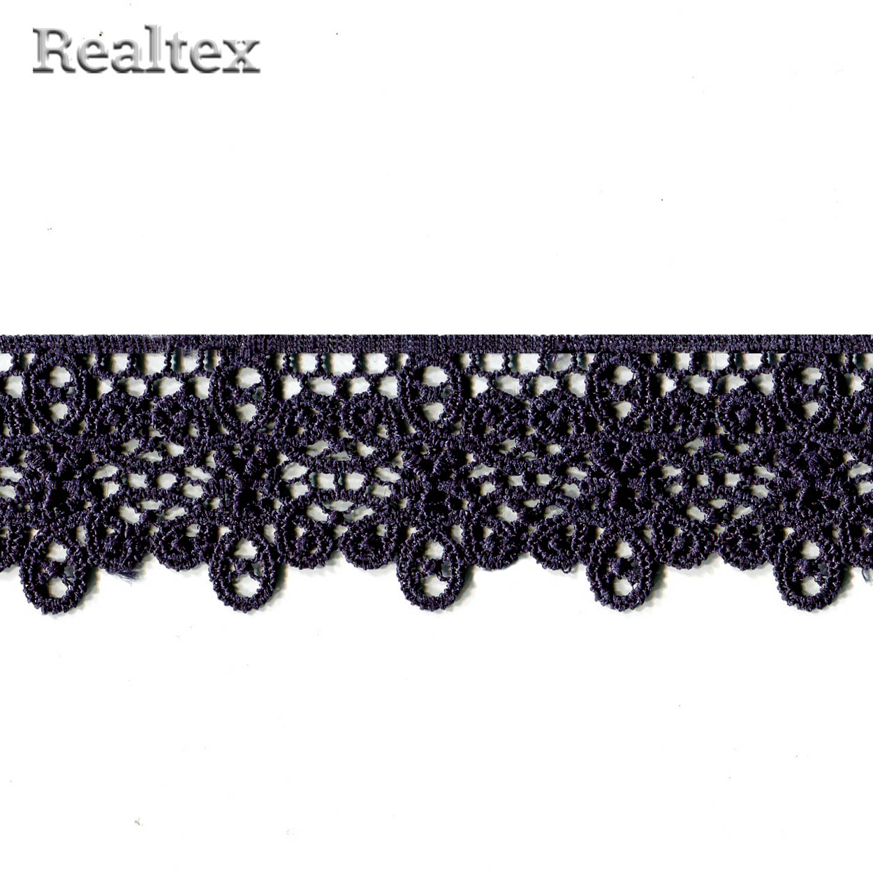 Кружево гипюр  45мм TBY 1188 цв.тёмно-синий