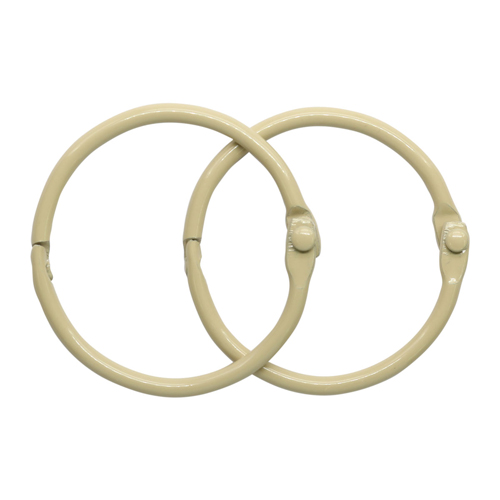 Кольца для альбомов 35мм 5AS-105 цв.молочный