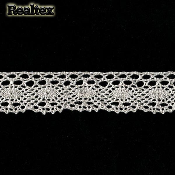 Кружево вязаное  25мм 25.01.107 (25м) цв.04 лен