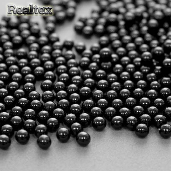 Бусины без отверстия Realtex 4мм 500гр цв.02 черный