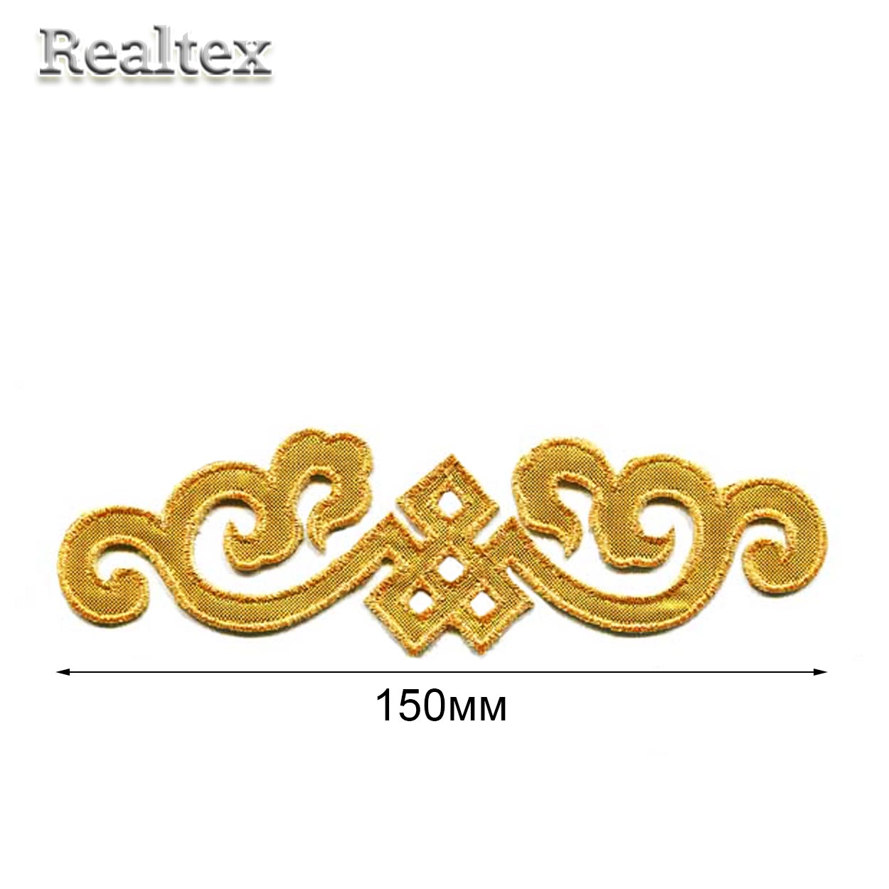 Термоаппликации орнамент Realtex R-3335 цв.золото